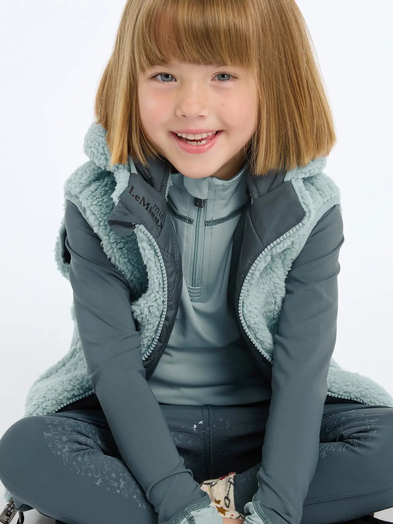 LeMieux Mini Elsie Reversible Gilet Petrol