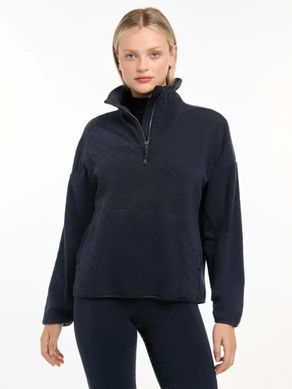 LeMieux Dana Navy Quarter Zip Fleece - Comfortable & Stylish Women's Fleece Pullover