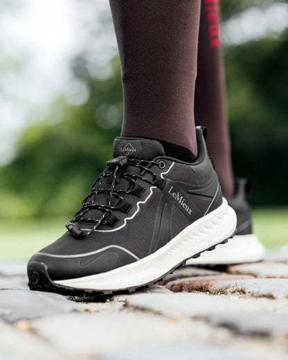 LeMieux Trax 2.0 Waterproof Trainers Black - Equestrian All-Terrain Shoe