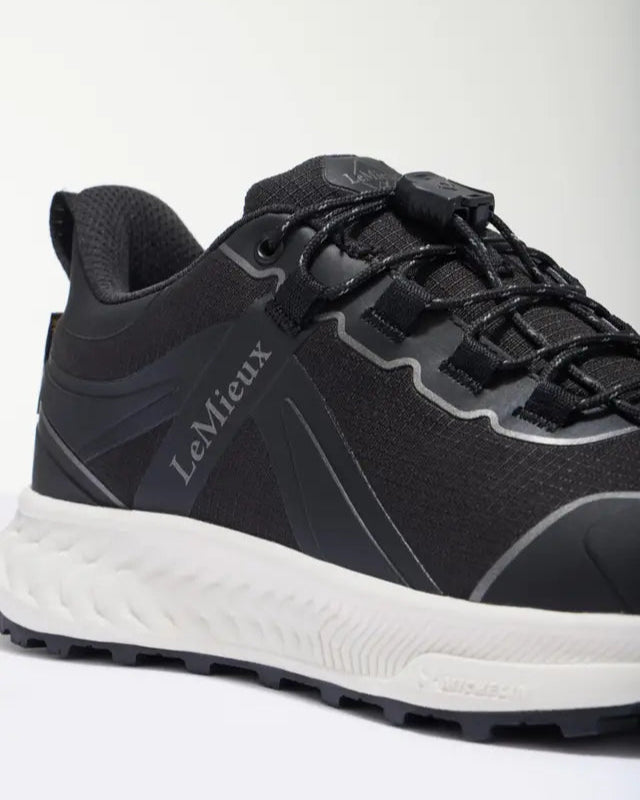 LeMieux Trax 2.0 Waterproof Trainers Black: Equestrian Riding Shoes for All Weather Conditions