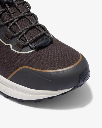 LEMIEUX TRAX 2.0 Waterproof Trainers - Cinder Color. Equestrian, Waterproof, and All-Terrain shoe. Close-up of the shoe.