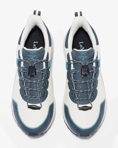 LEMIEUX TRAX 2.0 Waterproof Trainers Petrol/Ecru | Equestrian Sneakers | Equiflair