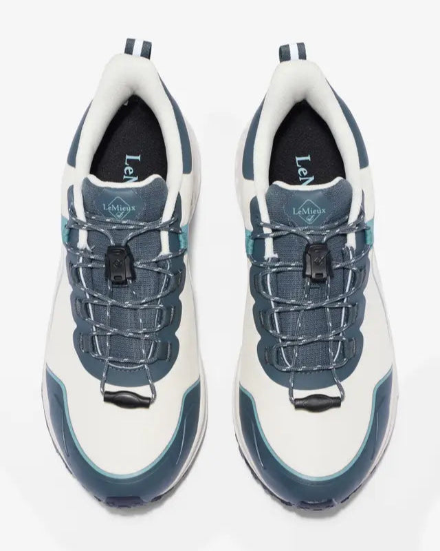 LEMIEUX TRAX 2.0 Waterproof Trainers Petrol/Ecru | Equestrian Sneakers | Equiflair