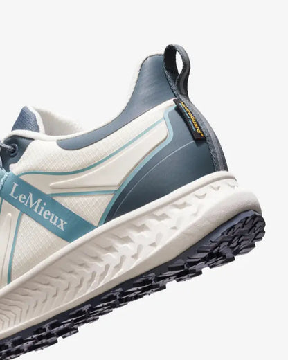 Lemieux Trax 2.0 Waterproof Trainers - Petrol/Ecru Equestrian Sport Shoe