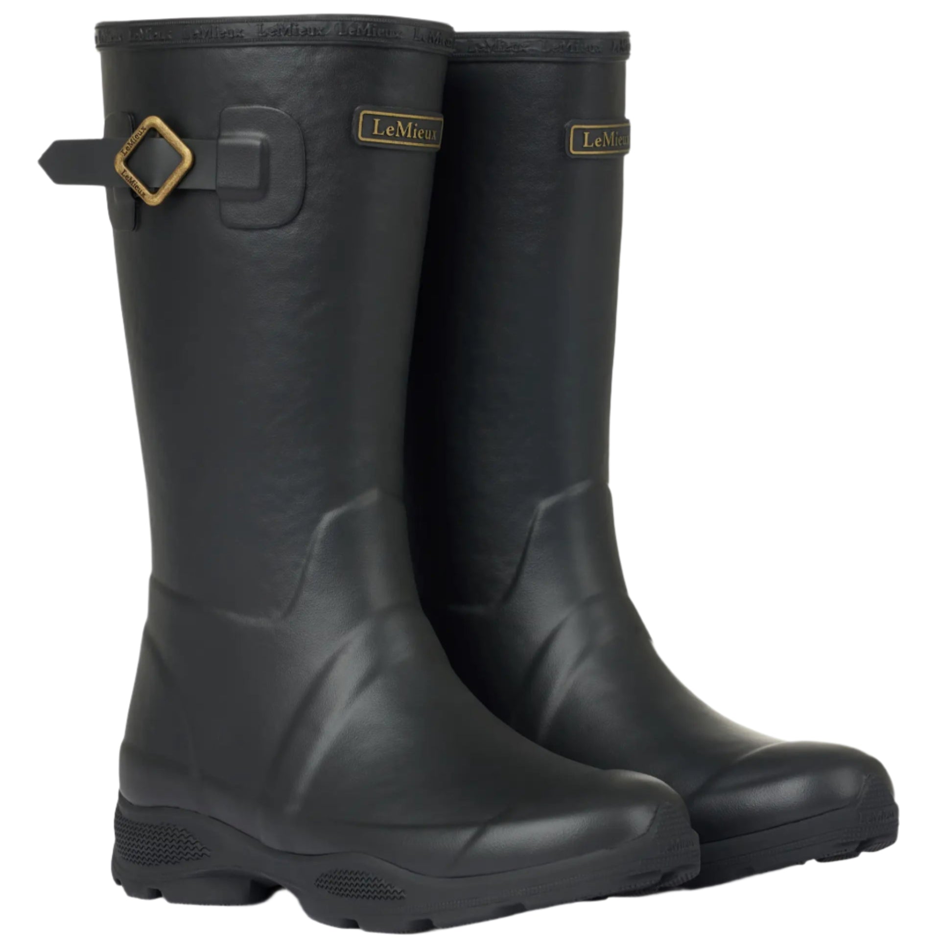 LEMIEUX Young Rider Wellies Black: Durable, waterproof equestrian wellington boots for young riders. Shop Equiflair for top quality.