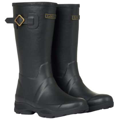 LEMIEUX Young Rider Wellies Black: Durable, waterproof equestrian wellington boots for young riders. Shop Equiflair for top quality.