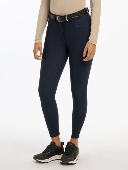 LE MIEUX Isabelle Navy Breeches: Equestrian Riding Pants, Full Seat, Equiflair - Horse Riding Apparel