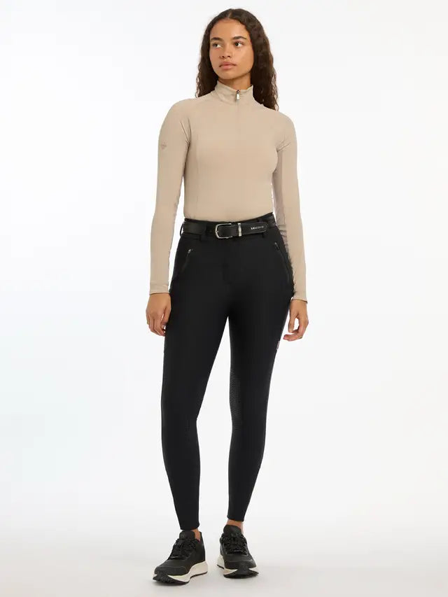 LeMieux Drytex Waterproof Breeches Knee Grip Black