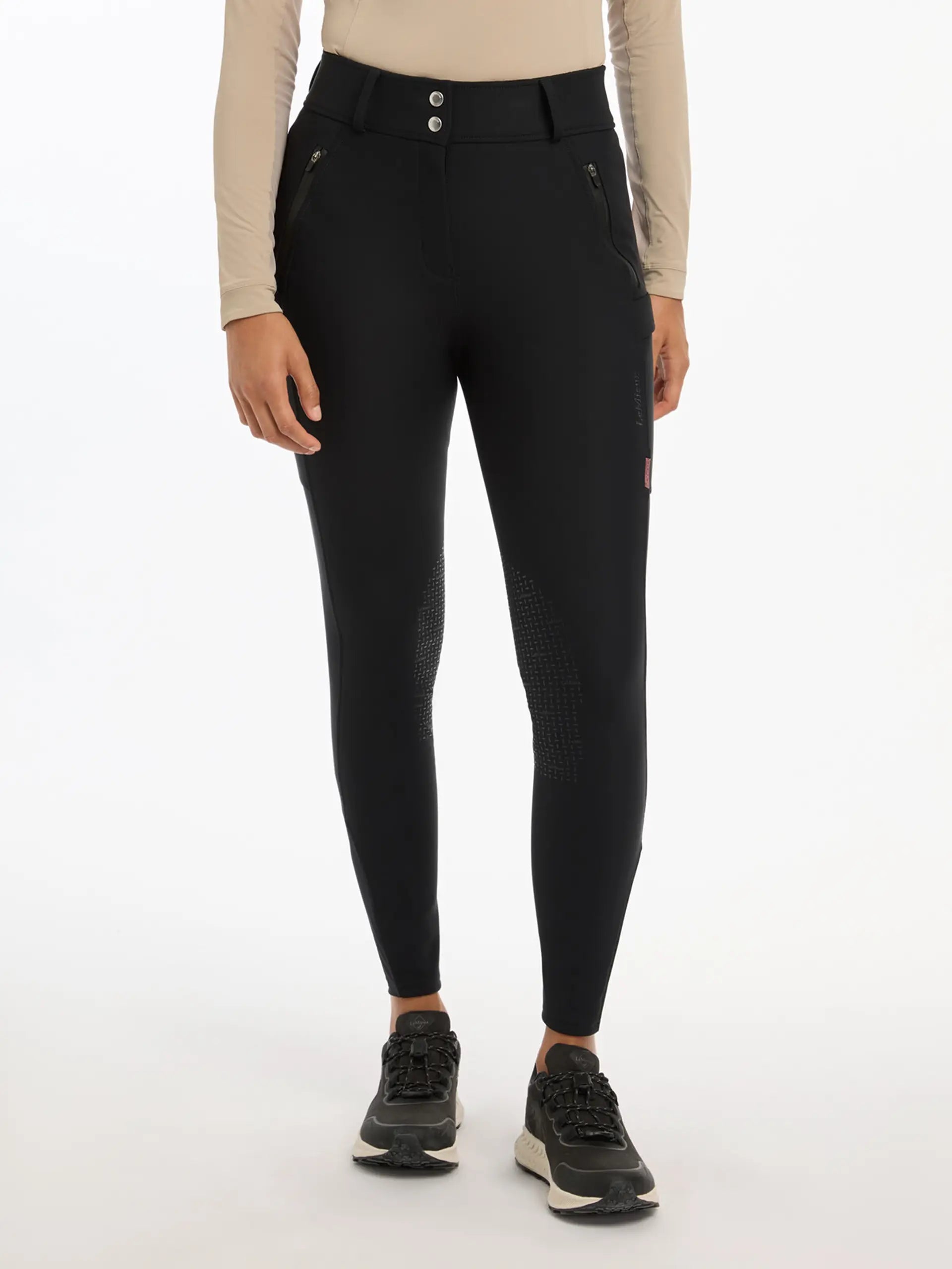 LeMieux Drytex Waterproof Breeches Knee Grip Black