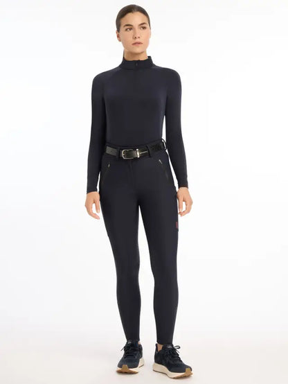 LeMieux Drytex Waterproof Breeches Knee Grip Navy