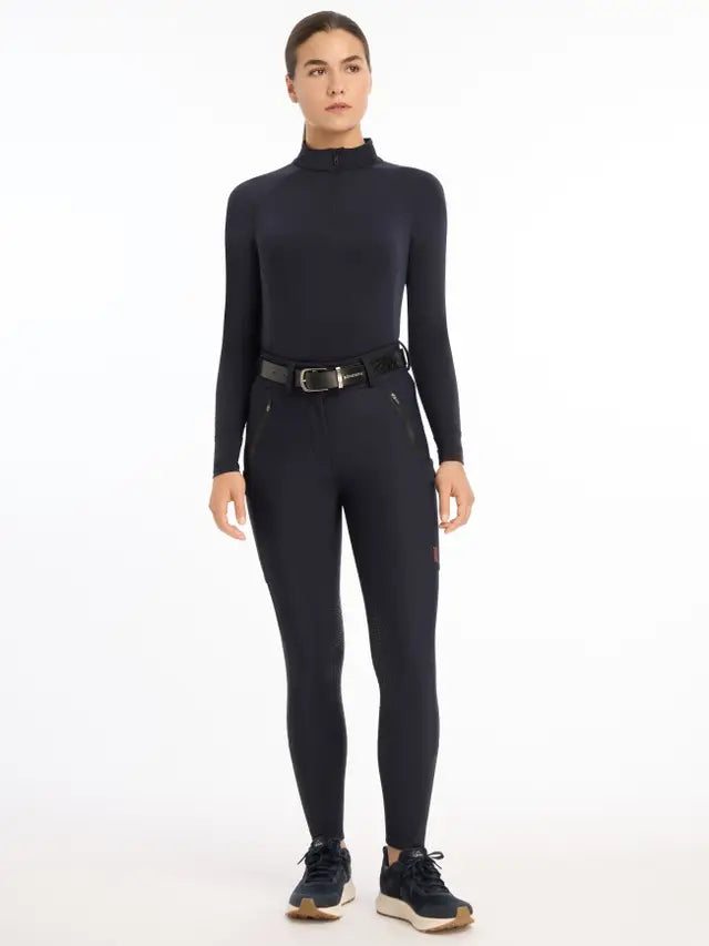 LeMieux Drytex Waterproof Breeches Knee Grip Navy