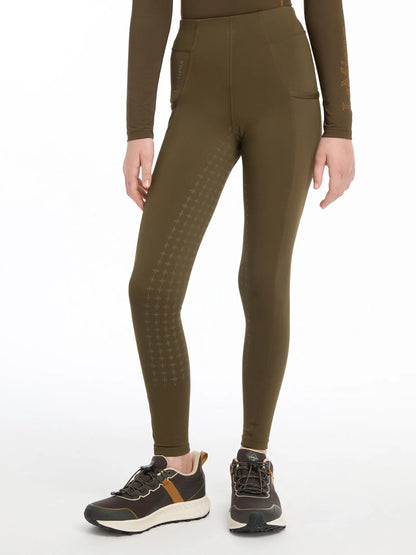 LEMIEUX Young Rider Orla Alpine Pants: Technical Equestrian Riding Leggings for Kids with Full Seat Grip.