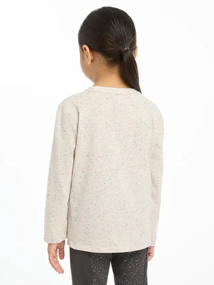 LeMieux Mini Jessie Long Sleeve Top Ecru/Nep