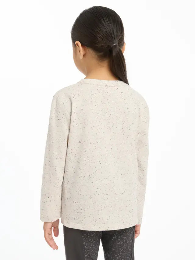 LeMieux Mini Jessie Long Sleeve Top Ecru/Nep