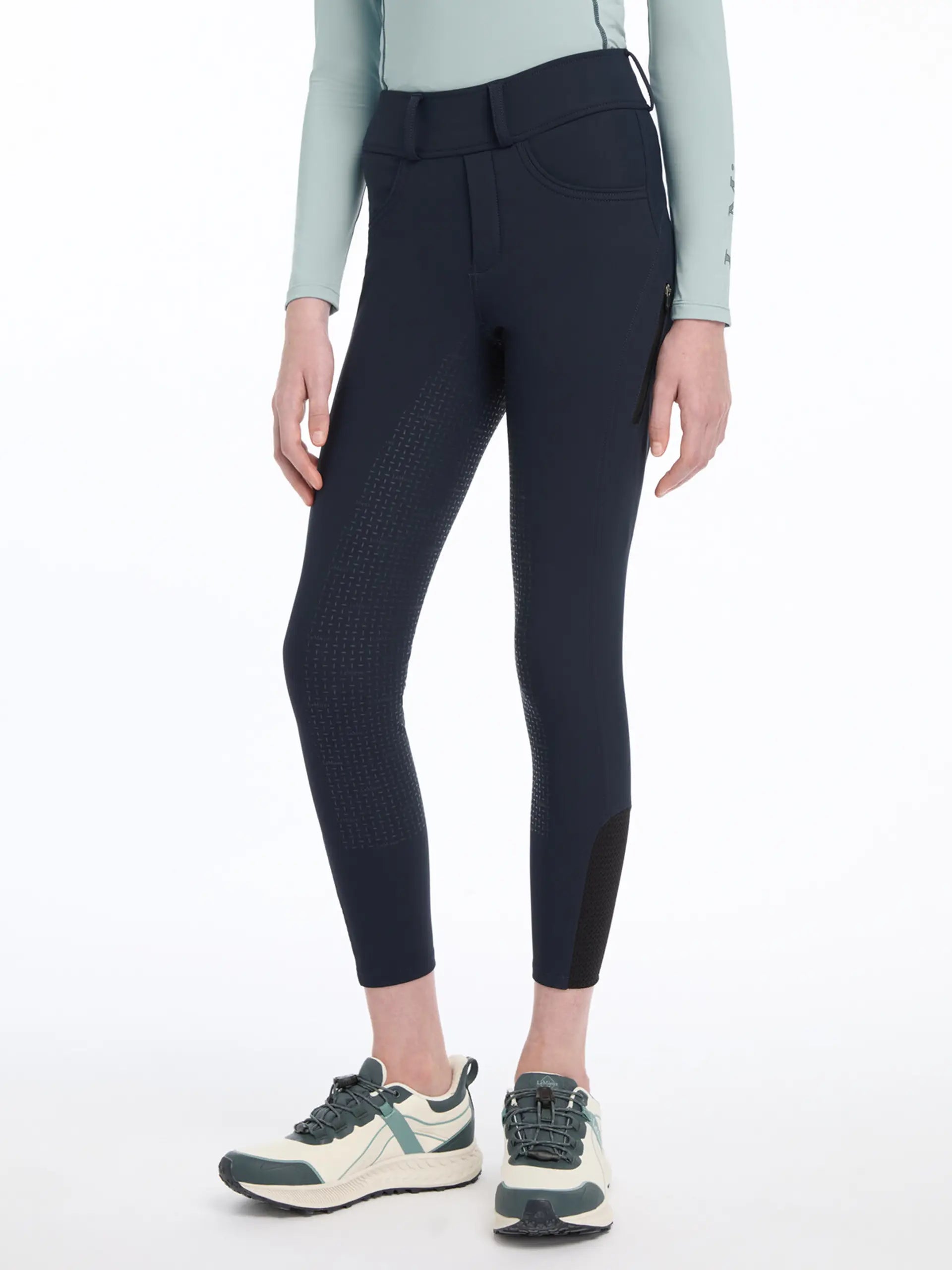 LEMIEUX Winter Breeches Navy: Riding Leggings for Cold Weather | Equiflair