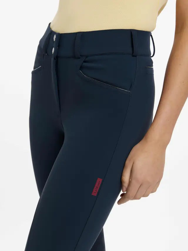 LeMieux Imogen Navy Knee Grip Riding Breeches - Equestrian Apparel