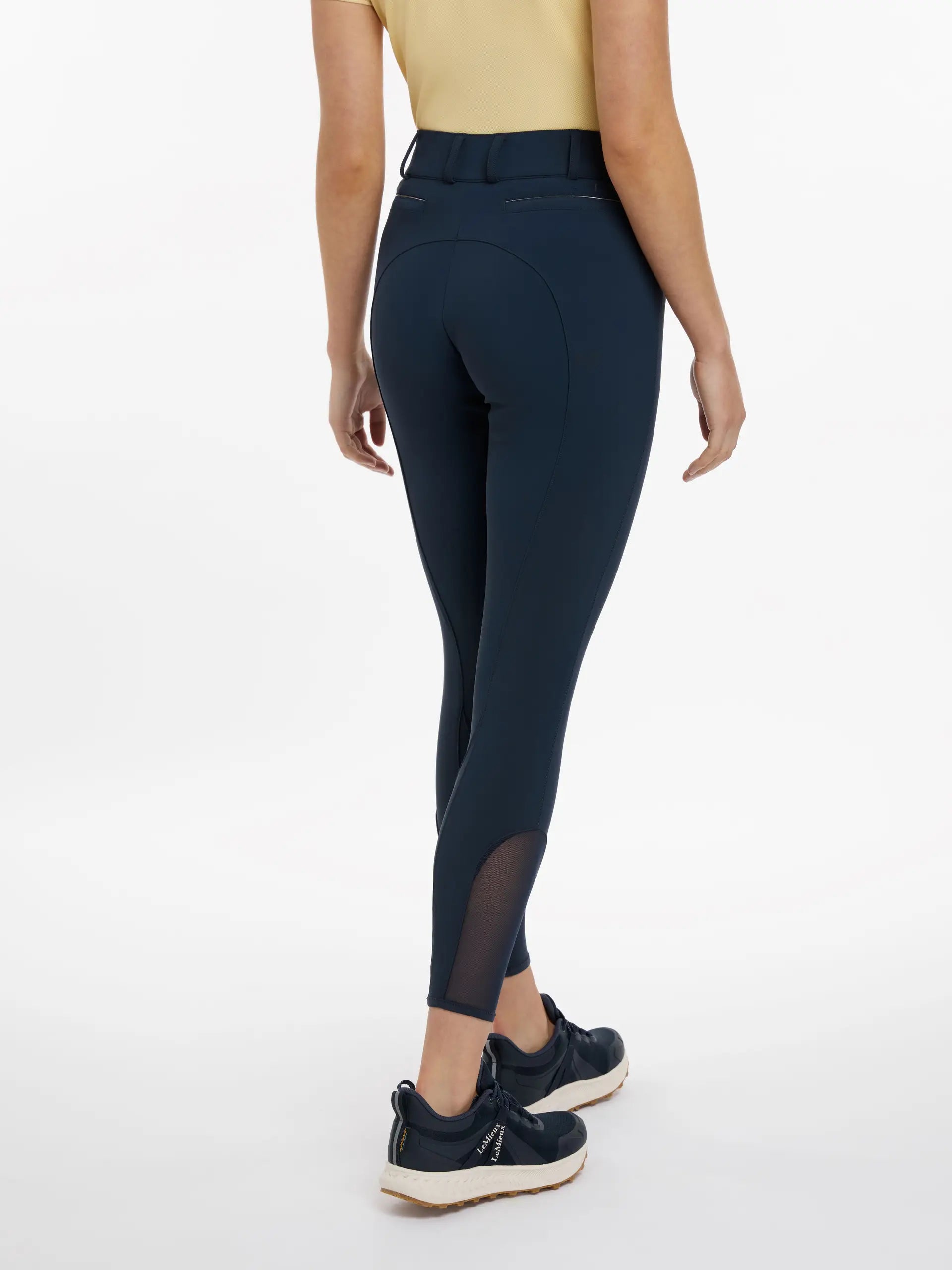 LeMieux Imogen Navy Knee Grip Equestrian Breeches - Show Jumping Apparel for Women