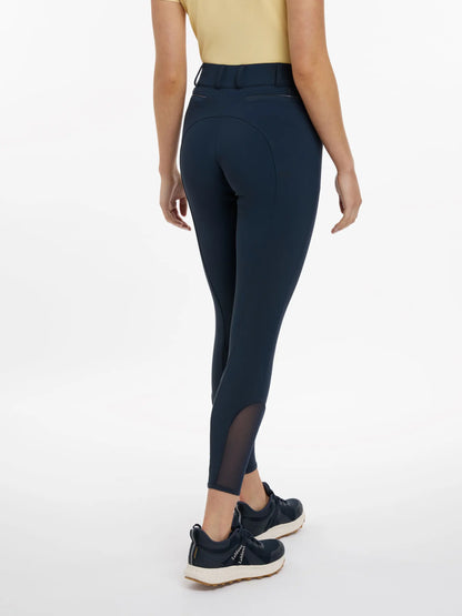 LeMieux Imogen Navy Knee Grip Equestrian Breeches - Show Jumping Apparel for Women