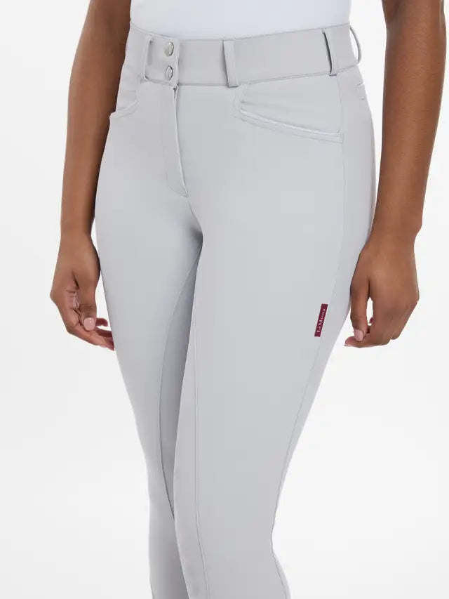 LEMIEUX IMOGEN Knee Grip Breeches Light Grey | Equestrian Riding Pants