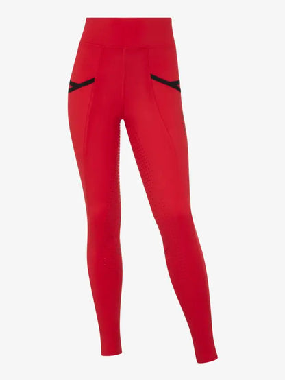 Lemieux Kids Red Riding Leggings - Pull On Breeches with Pockets & Silicone Grip for Horse Riding