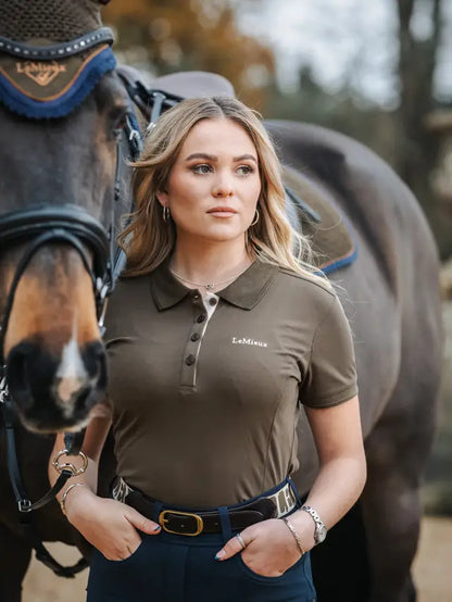LEMIEUX Classique Polo Shirt Alpine Green | Equestrian Apparel | Horse Riding Fashion