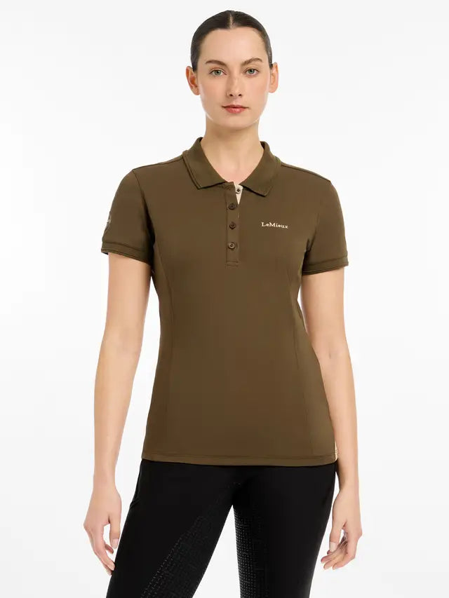 Lemieux Classique Alpine Polo Shirt: Equestrian Polo, Fitted, Performance Fabric