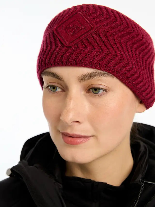 LeMieux Lila Ember Headband - Chevron Knit Winter Hat for Women