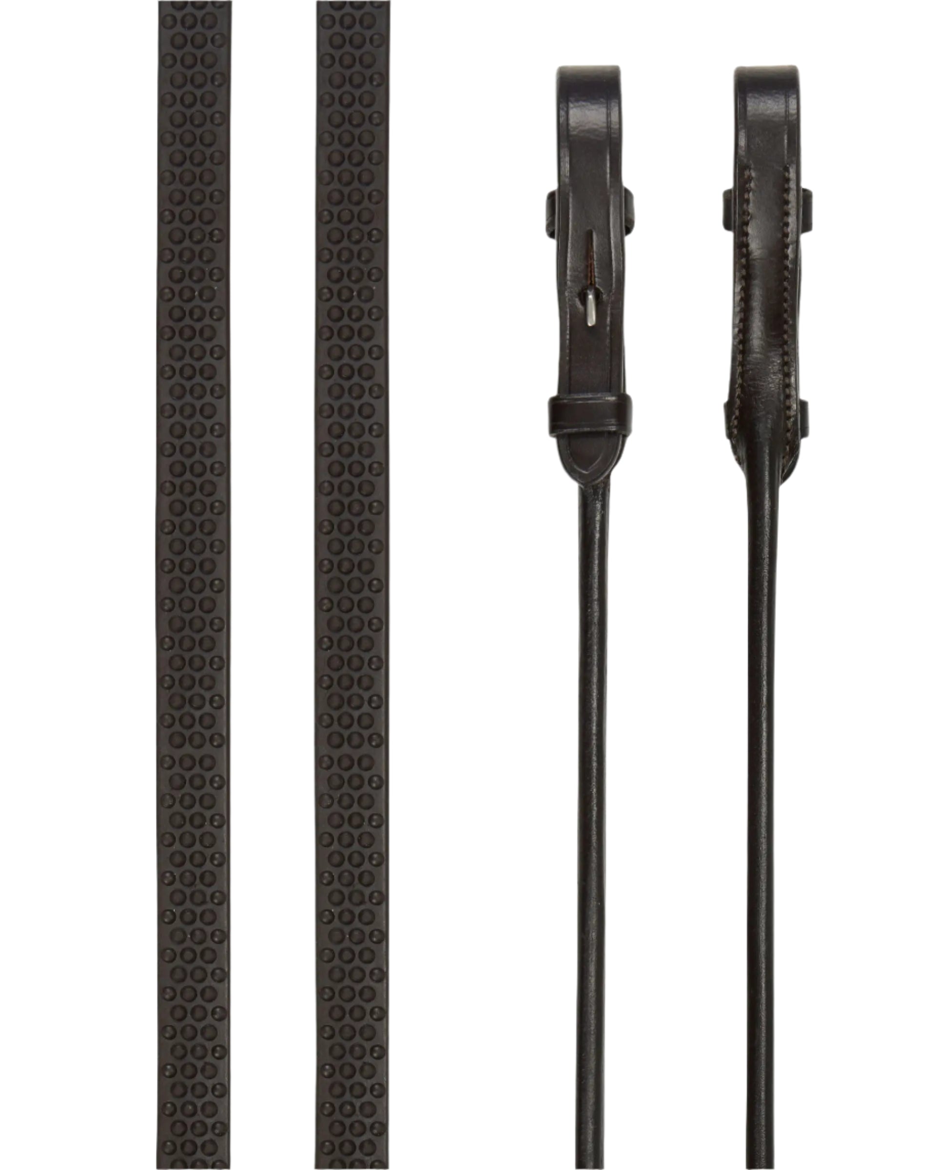 LeMieux Rolled Reins Brown/Silver