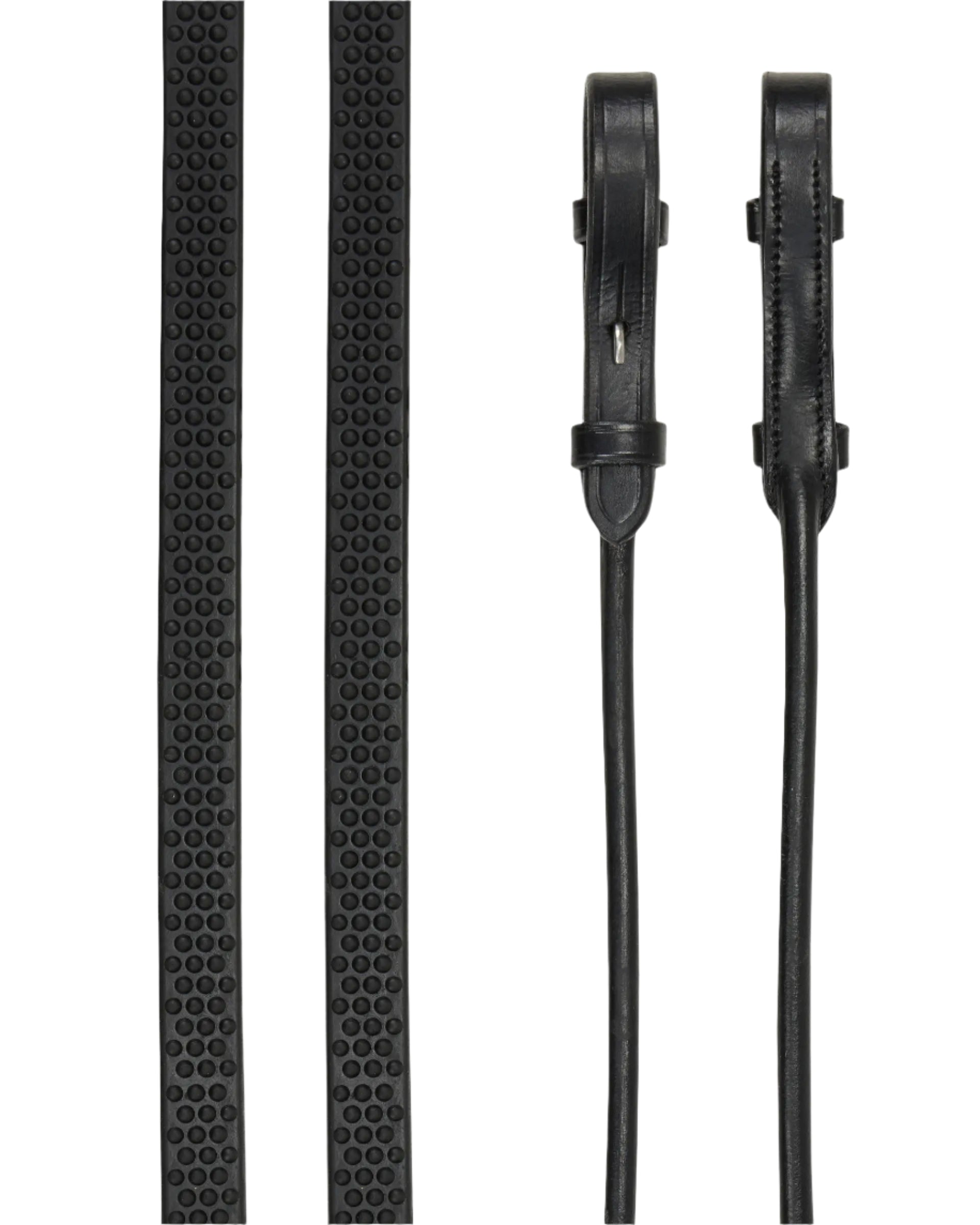LeMieux Rolled Reins Black/Silver