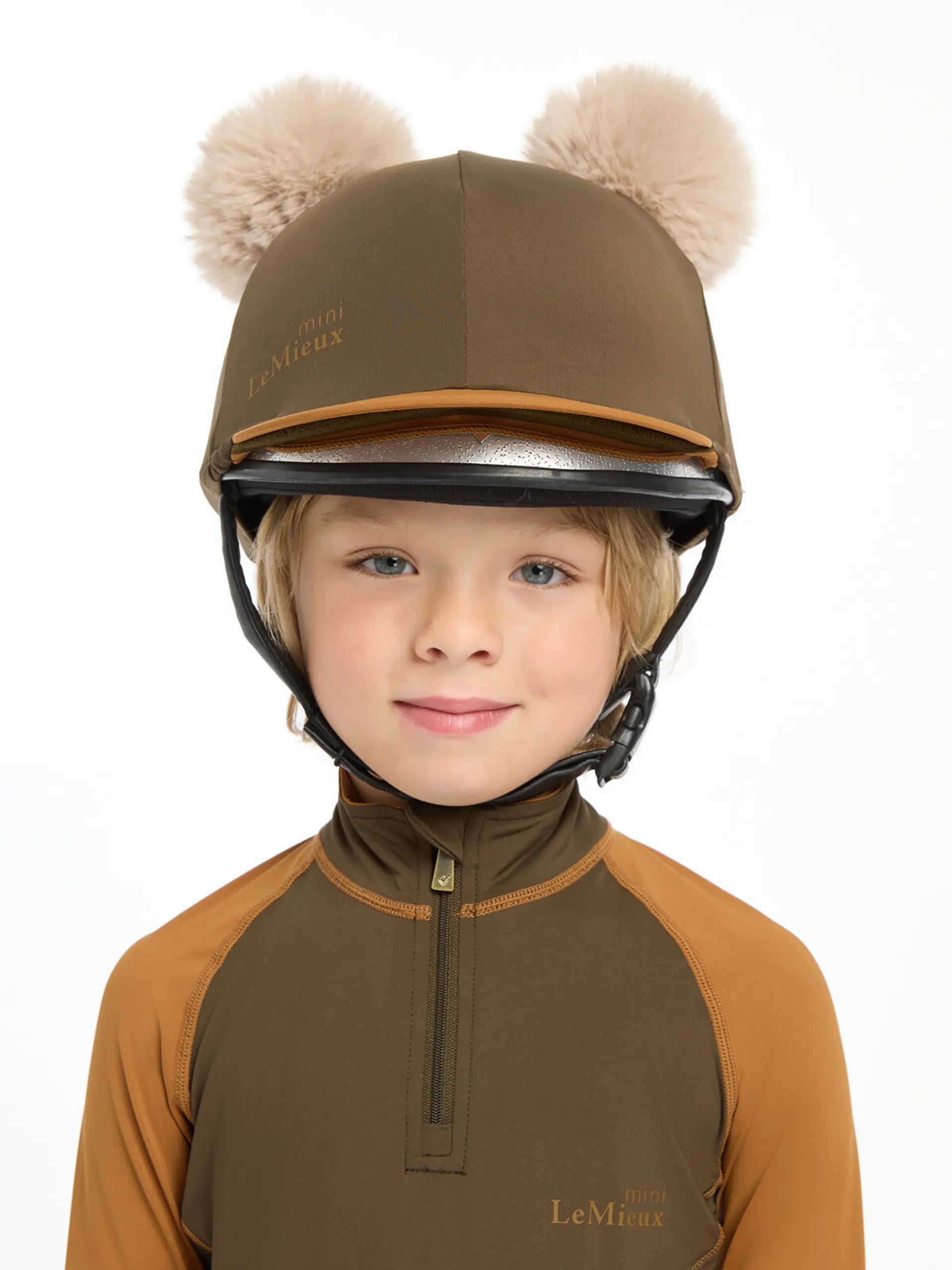 LeMieux Mini Double Pom Hat Silk Alpine