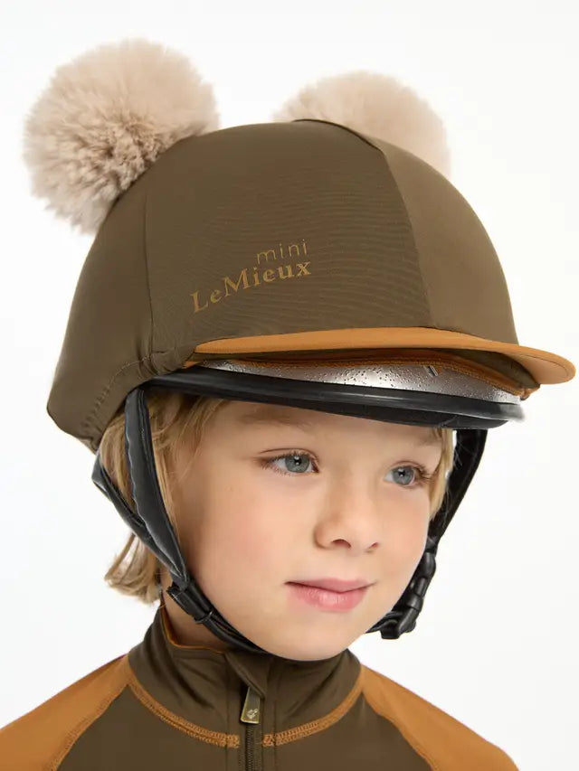 LeMieux Mini Double Pom Hat Silk Alpine