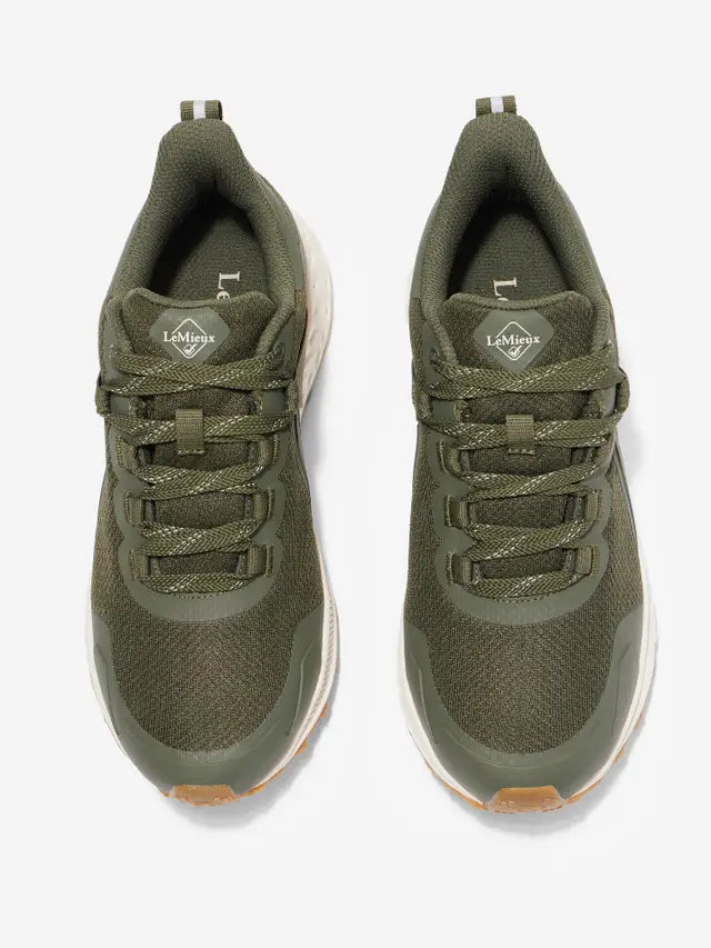 Lemieux Trax Waterproof Trainer Khaki: Equestrian All-Terrain Shoes