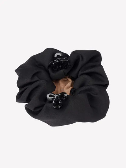 LeMieux Black Scrunchie with Crystal Hair Net & Hair Clips | Equestrian Hair Accessory