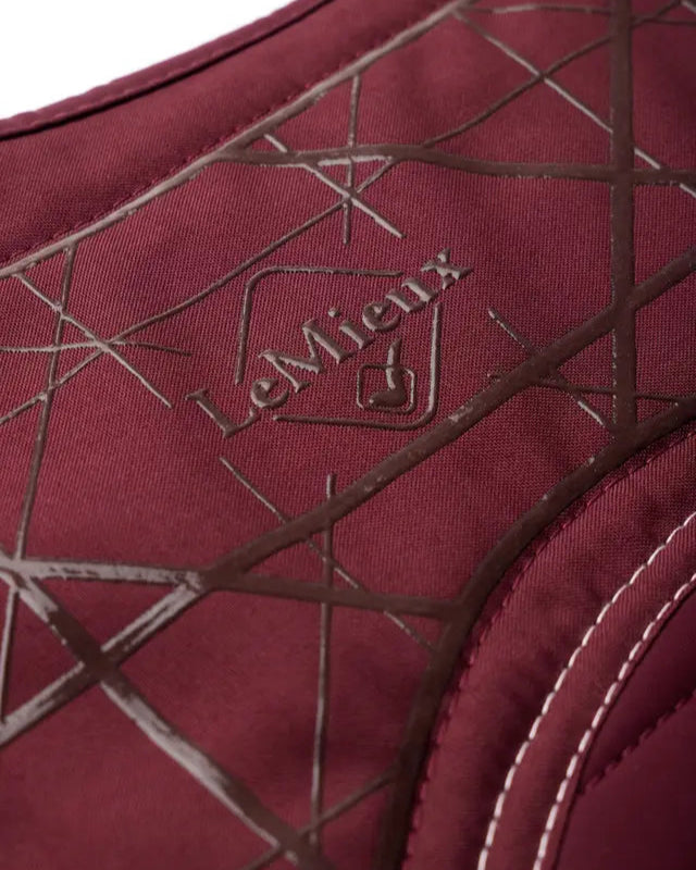 LeMieux Soft Shell Anti-Slip Close Contact Saddle Pad - Burgundy, Equestrian Horse Riding Gear