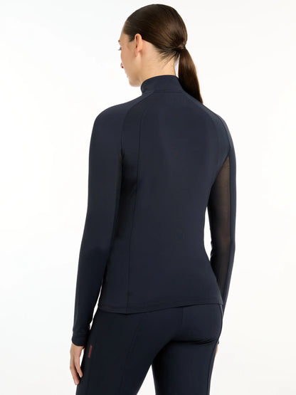 LeMieux Halle Navy Base Layer - Lightweight UV Riding Top by Equiflair