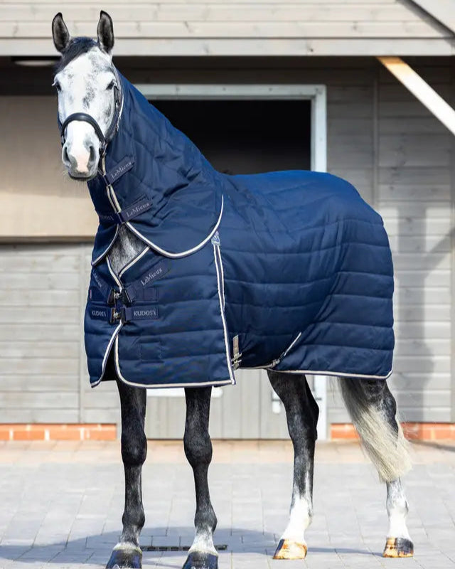 LeMieux Kudos Stable Neck Cover 50g Navy - Horse Rug insulated and Warm
