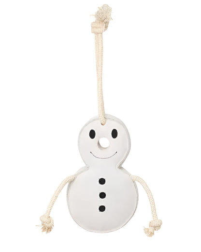LE MIEUX Snowman Horse Toy Equiflair - Natural Husk, Rope Arms, Pull Play