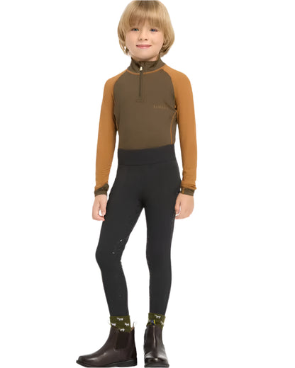 LEMIEUX MINI PULL ONS BLACK - Kids Equestrian Riding Leggings | Horse Riding Apparel for Boys