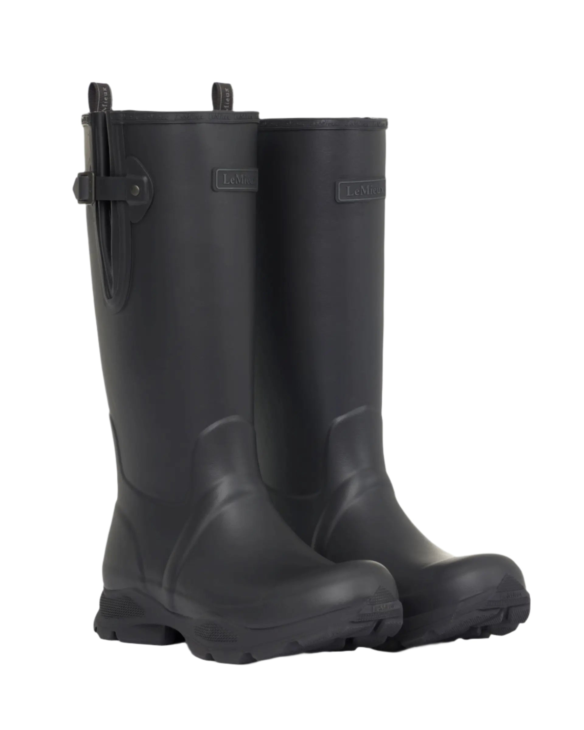 LEMIEUX Mens Stride Wellington Boots Black - Waterproof Equestrian & Farm Boots