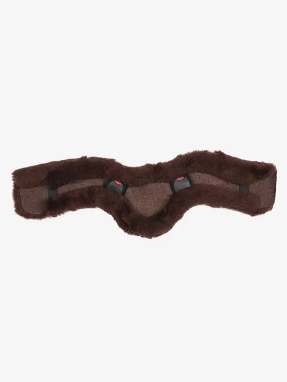 Horse Girth Cover - LeMieux Merino+ Anatomic Jumping Girth Cover - Brown - Comfortable & Breathable