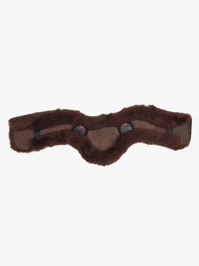 Horse Girth Cover - LeMieux Merino+ Anatomic Jumping Girth Cover - Brown - Comfortable & Breathable