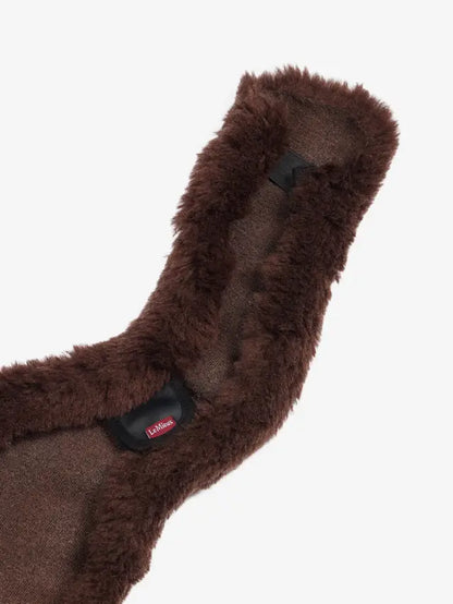 LeMieux Merino Wool Girth Cover - Brown - Horse Riding Comfort & Anti-Rub