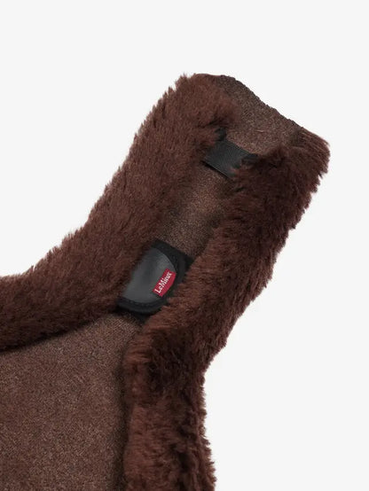 LEMIEUX MERINO+ Horse Riding Anatomic Long Stud Girth Cover Brown | Equiflair