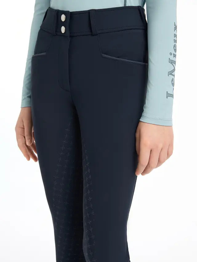 Lemieux Izzy Navy Full Seat Breeches for Young Riders | Comfortable & Stylish Equestrian Apparel