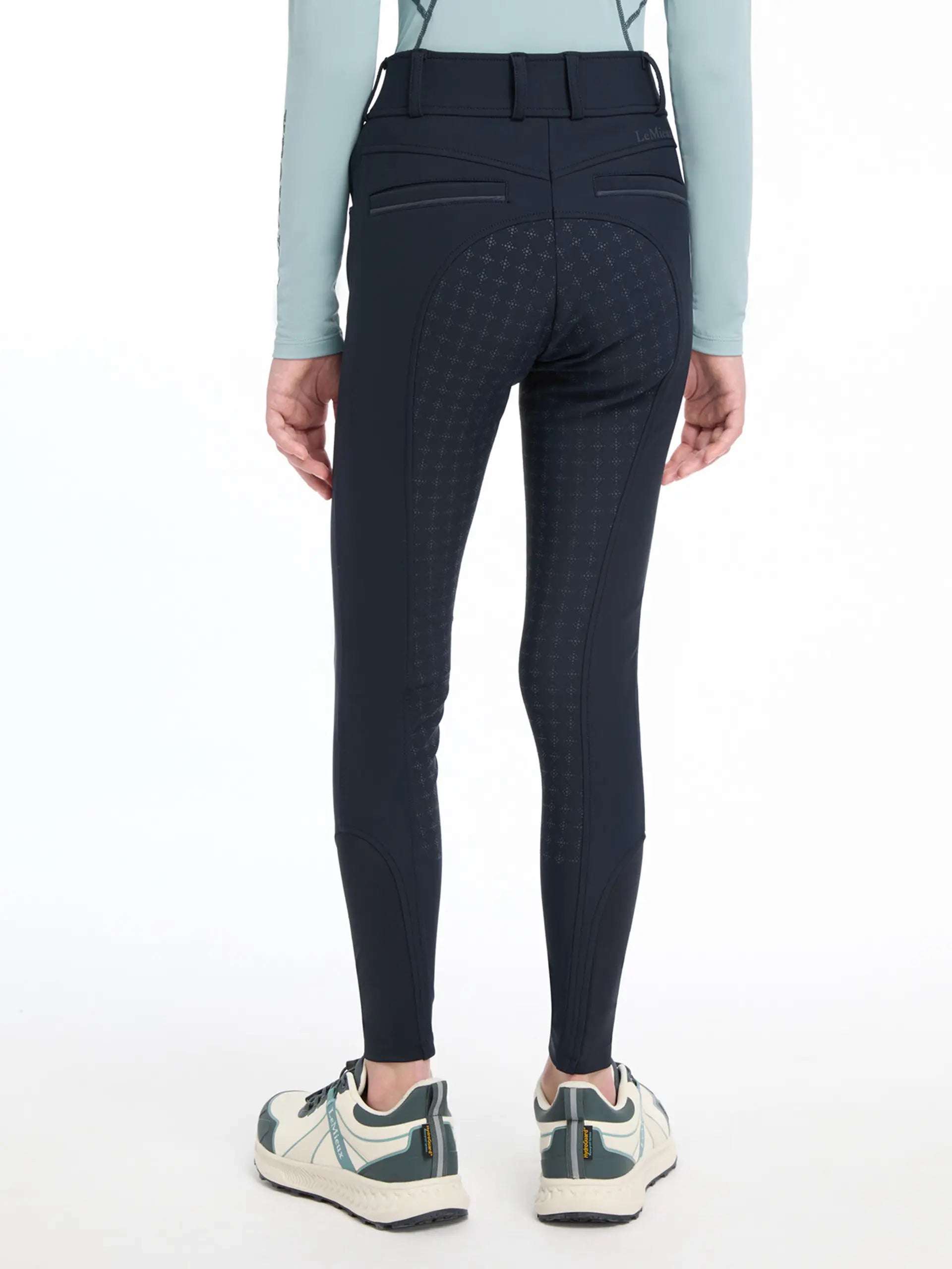 LEMIEUX Young Rider Izzy Full Seat Breeches - Navy equestrian riding pants for kids