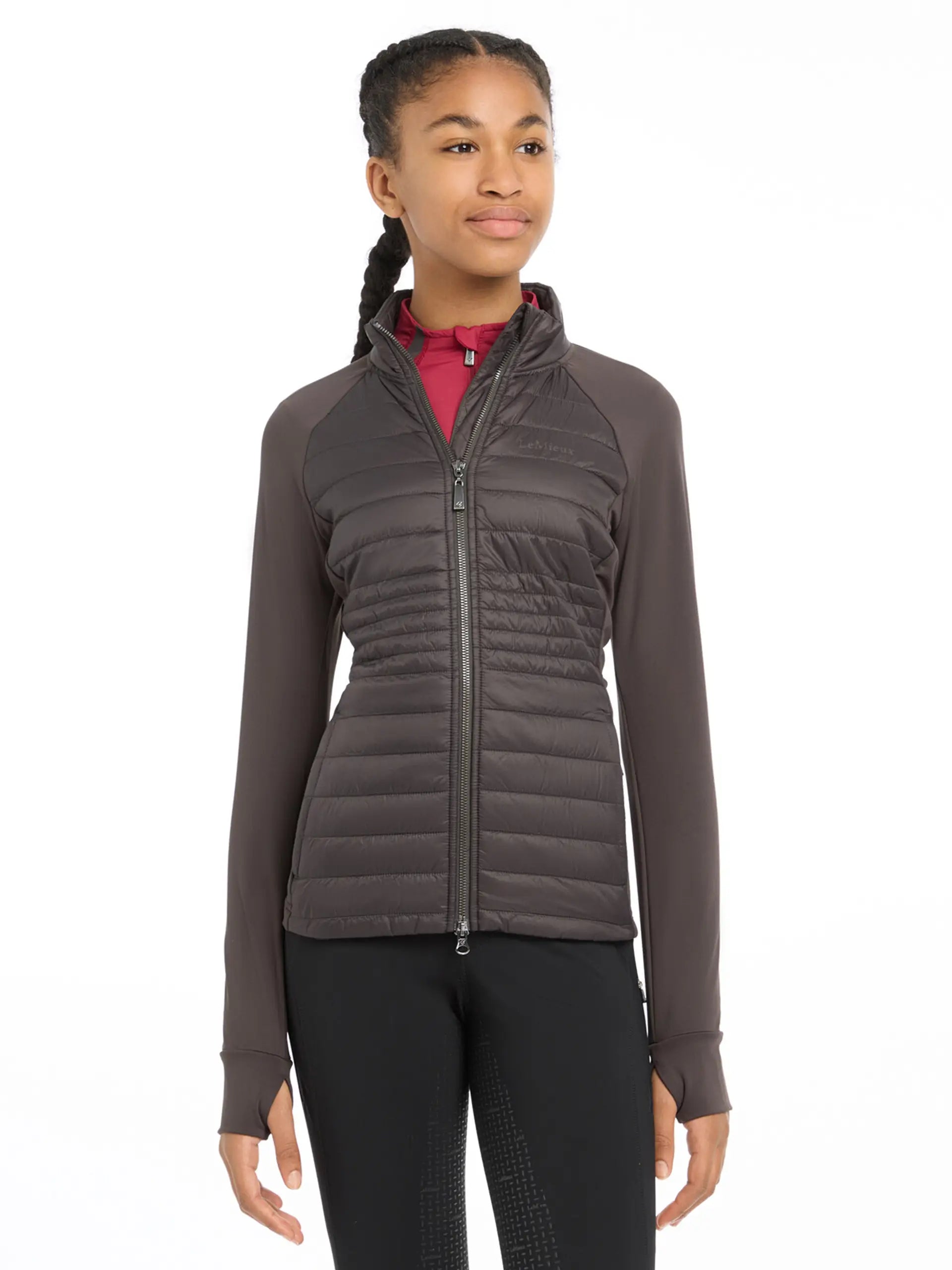Lemieux Young Rider Josephine Jacket Cinder - Equestrian Quilted Padded Jacket
