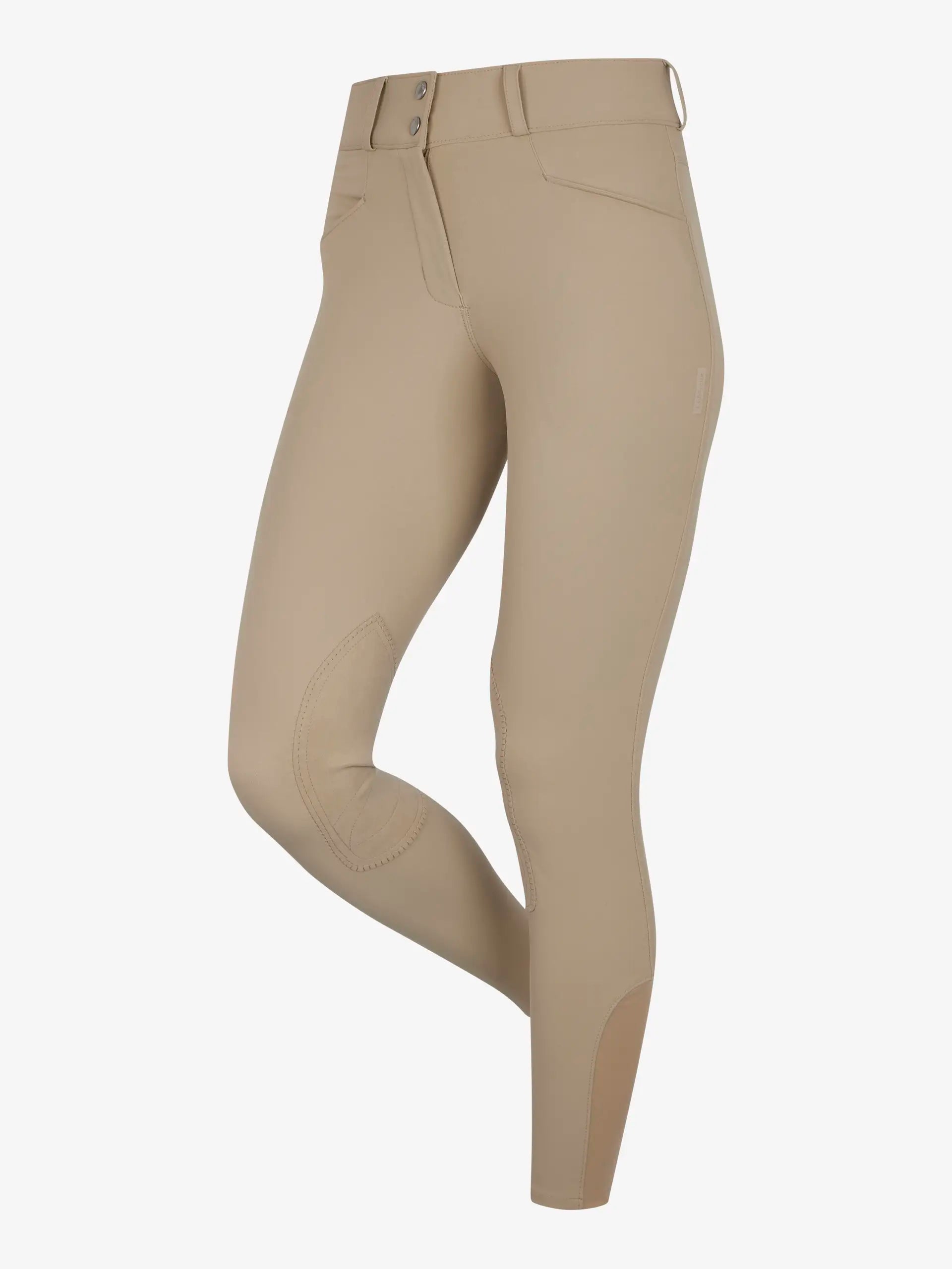 LE MIEUX Hunter Breeches Beige, stylish riding pants with grip knee patch, ideal for equestrian sports - Equiflair