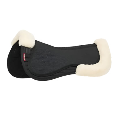 LEMIEUX Streamline Half Pad Black/Natural - Equiflair: Horse Saddle Pad with Merino Wool