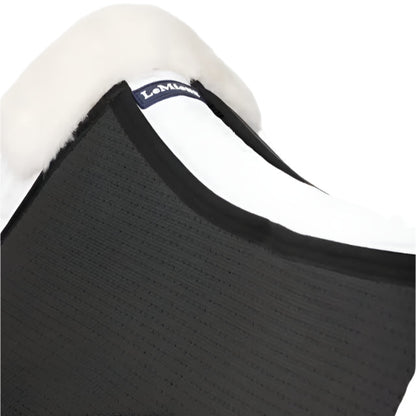 LEMIEUX Streamline Half Pad - White Horse Saddle Pad with Merino Wool - Equiflair