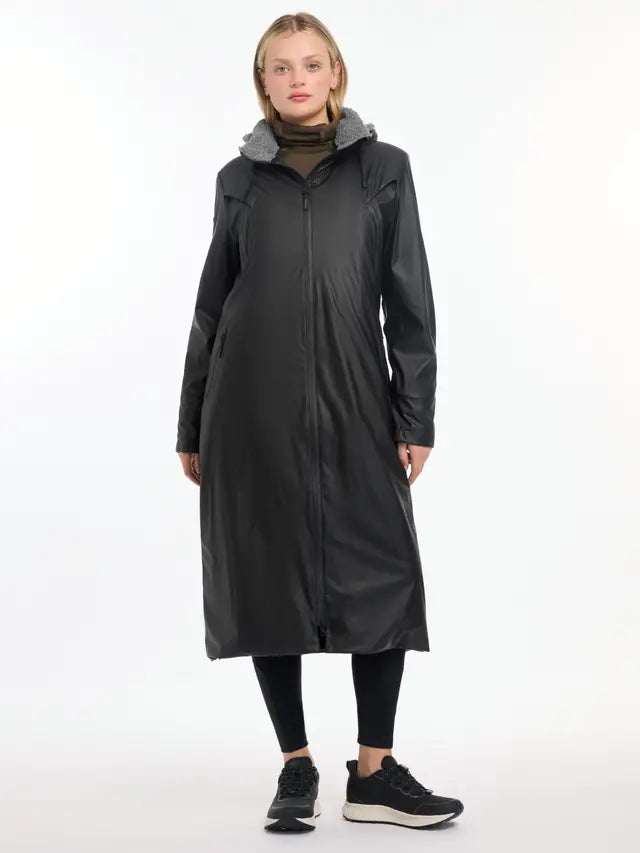 Lemieux All Elements Black Waterproof Coat - Women's Equestrian Riding Outdoor Coat